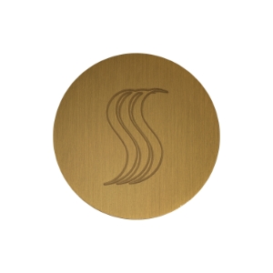 THERMASOL® SVRD-AB SteamVection Contemporary Round Steam Shower Head, 1-3/4 in Dia, NPT Connection, Brass, Antique Brass