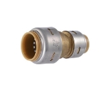 Sharkbite® UR058 Reducing Coupling, 3/4 x 1/2 in Nominal, Push-to-Connect End Style, Lead-Free DZR Brass