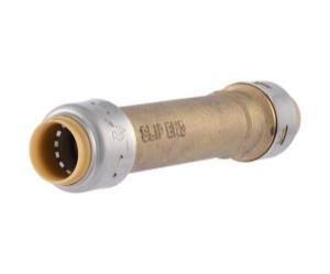 Sharkbite® UR3008 Push Slip Coupling, 1/2 in Nominal, Push-to-Connect End Style, Lead-Free DZR Brass