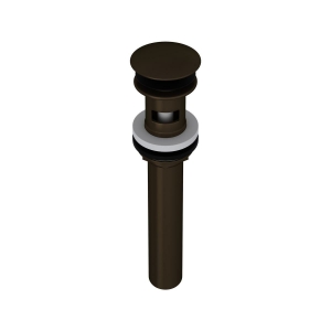 Rohl® 5445TCB Lavatory Push Drain Without Overflow, Tuscan Brass