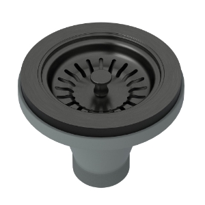 Rohl® 735BKS Basket Strainer, Black Stainless Steel