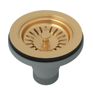 Perrin & Rowe® 735SEG Basket Strainer, Satin English Gold