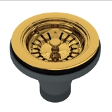 Rohl® 735ULB Basket Strainer, Unlacquered Brass