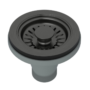 Rohl® 738BKS Basket Strainer, Black Stainless Steel