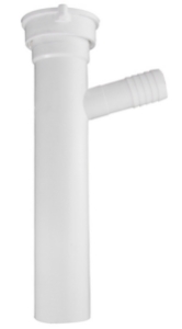 Sioux Chief 231-3 Tailpiece With Baffle, 1-1/2 in Pipe, 8 in L, Direct Connection, Polypropylene