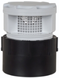 Sioux Chief TurboVent™ 250-12A Small Air Admittance Valve With Adapter, 2 in, Thread x Hub, ABS Body