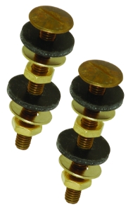Sioux Chief 490-10500 Deluxe Tank Bolt Set, Brass