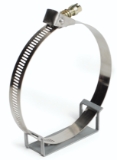 Sioux Chief SaddleUp™ 523-1B DWV Saddle Clamp with Band, 16 ga Steel Clamp, Galvanized