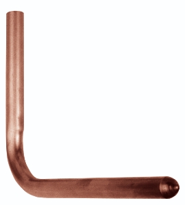 Sioux Chief 613-57 90 deg Tub Spout Elbow, 1/2 in Nominal, Male C x Male C End Style, Copper