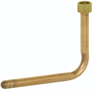 Sioux Chief 613-67Y Standard 90 deg Tub Spout Elbow, 1/2 in Nominal, FNPT Swivel End Style, Copper