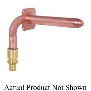 Sioux Chief 630AG248E Square O-Strap 90 deg Stub-Out Elbow, 1/2 in Nominal, F2080 PowerPEX® Lock™ End Style, Copper