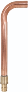 Sioux Chief PowerPEX® 632WG263 Tub Shower Pressure Connector, 1/2 in Nominal, F1960 PEX Grip™ x Male C Elbow End Style, Copper