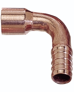 Sioux Chief 632X222 1-Piece Elbow Adapter, 1/2 in, F1807 PowerPEX® Crimp™ x Female C, Copper