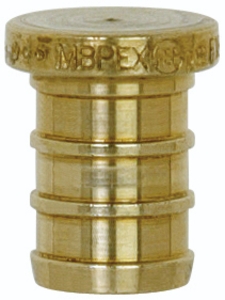 Sioux Chief PowerPEX® 640XG01 Test Plug, 3/8 in Nominal, F1807 PEX Crimp™ End Style, Brass