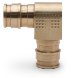 Sioux Chief 642WG2 1-Piece 90 deg Elbow, 1/2 in, F1960 PEX Grip™, Brass