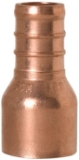 Sioux Chief 644X2 1-Piece Straight Adapter, 1/2 in, F1807 PowerPEX® Crimp™ x Female C, Copper