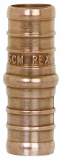 Sioux Chief 645X2 1-Piece Hose Coupling, 1/2 in Nominal, F1807 PowerPEX® Crimp™ End Style, Copper