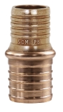 Sioux Chief 645X3GPK2 Straight '1-Piece Pipe Coupler with Crimp Rings, 3/4 in Nominal, PEX x PB End Style, Copper