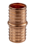 Sioux Chief 645X4 1-Piece Hose Coupling, 1 in Nominal, F1807 PowerPEX® Crimp™ End Style, Copper