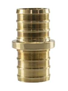 Sioux Chief 645XG2 1-Piece Insert Coupling, 1/2 in Nominal, F1807 PEX Crimp™ End Style, Brass