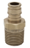 Sioux Chief 646WG2 1-Piece Straight Adapter, 1/2 in, MNPT x F1960 PEX Grip™, Brass