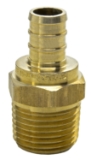 Sioux Chief 646XG2 1-Piece Straight Adapter, 1/2 in, F1807 PEX Crimp™ x MNPT, Brass