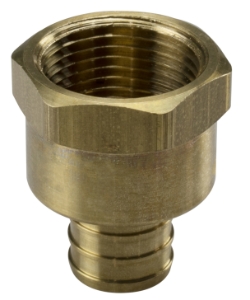 Sioux Chief 647XG3 1-Piece Straight Adapter, 3/4 in, F1807 PEX Crimp™ x FNPT, Brass