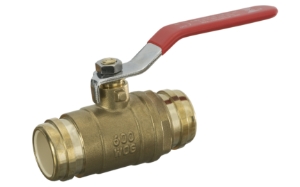 Sioux Chief MetalHead™ 648-CG3FP Ball Valve, 3/4 in Nominal, CPVC End Style, Brass Body, Full Port