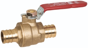 Sioux Chief PowerPEX® 648XG3 Ball Valve, 3/4 in Nominal, F1807 PEX Crimp™ End Style, Brass Body