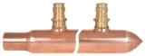 Sioux Chief PowerPEX® BranchMaster™ 672WG0430 Manifold, 3/4 x 1/2 in, Male C x Spin Closed x F1960 PEX, Copper