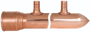 Sioux Chief PowerPEX® BranchMaster™ 672X03C0 Manifold, (3) 1/2 in Outlets, Copper
