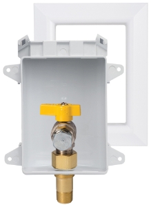 Sioux Chief OxBox™ 696-1021GF Gas Valve Outlet Box, 1/2'' NPT Valve And Adapter For Iron Pipe
