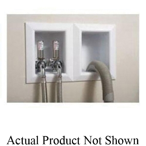 Sioux Chief OxBox™ 696-2313VF Outlet Box with (2) MiniRester™ Water Hammer Arresters and Leaded Valve, 1/2 in F3347 Inlet x 3/4 in Outlet, Viega® PEX Press Inlet x Double Hose Bibb Outlet, ABS