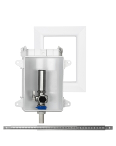 Sioux Chief OxBox™ 696-G1010CF Ice Maker Outlet Box, 1/2 in CPVC Male Inlet, 1/4 in Compression Outlet, ABS