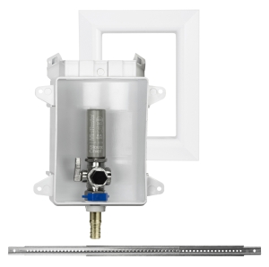 Sioux Chief OxBox™ 696-G1010XF Ice Maker Outlet Box, 1/2 in F1807 PEX Inlet, 1/4 in Compression Outlet, ABS