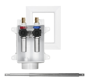 Sioux Chief OxBox™ MiniRester™ 696-G2413WF Compact Washing Machine Outlet Box, 1/2 in F1960 PEX Grip™ Inlet, PEX F1960 Grip™ Outlet, ABS