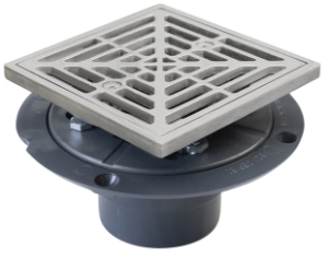 Sioux Chief 821-200PSQ Shower Pan Drain, 2 in Nominal, Solvent Weld Connection, 4-1/2 in, PVC Drain