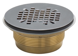 Sioux Chief 827-2B Shower Module Drain, 2 in Nominal, Push-On Connection, 4-1/4 in, Cast Brass Drain