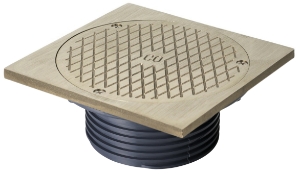 Sioux Chief FinishLine™ 834-4HNQ Adjustable Drain Cleanout, 4 in Cleanout, 4000 lb Load, 6-5/8 in Dia Cover, PVC