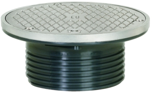 Sioux Chief FinishLine™ 834-4HSR Adjustable Drain Cleanout, 4 in Cleanout, 4000 lb, 6-1/2 in Dia Cover, ABS