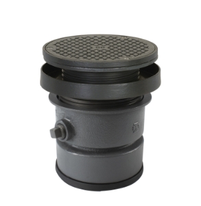 Sioux Chief FinishLine™ 834-64DIR Adjustable On-Grade Cleanout Complete Assembly with Ring and Strainer, 4 in Cleanout, 6-1/2 in Dia Cover, Ductile Iron