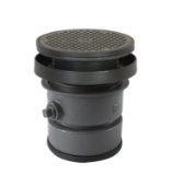 Sioux Chief FinishLine™ 834-64DIR Adjustable On-Grade Cleanout Complete Assembly with Ring and Strainer, 4 in Cleanout, 6-1/2 in Dia Cover, Ductile Iron