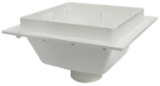 Sioux Chief SquareMax™ 861-3PX Floor Sink, 3 in Drain Opening, 8-5/16 in H, Squared Shape, PVC