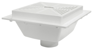 Sioux Chief SquareMax™ 861-3P Floor Sink, 3 in Drain Opening, 8-5/16 in H, Squared Shape, PVC