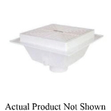 Sioux Chief SquareMax™ 861-3PU2 Floor Sink, 3 in Drain Opening, 8-5/16 in H, Squared Shape, PVC