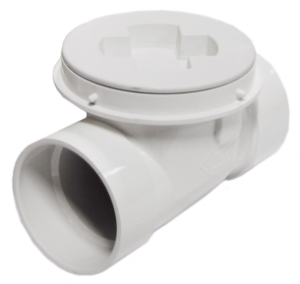 Sioux Chief 869-S4P 869 Back Water Valve, 4 in Nominal, Hub x Solvent Weld End Style, PVC Body