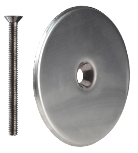 Sioux Chief 870-3PK1 Wall Cleanout Cover Kit With Cover and Screw, 3 in Cleanout, 430 Stainless Steel