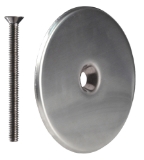 Sioux Chief 870-3PK1 Wall Cleanout Cover Kit with Cover and Screw, 3 in Cleanout, 430 Stainless Steel