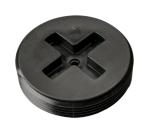 Sioux Chief 879-035 Slotted Cleanout Flush Plug, 3-1/2 in Cleanout, Polypropylene
