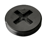 Sioux Chief 879-035 Slotted Cleanout Flush Plug, 3-1/2 in Cleanout, Polypropylene